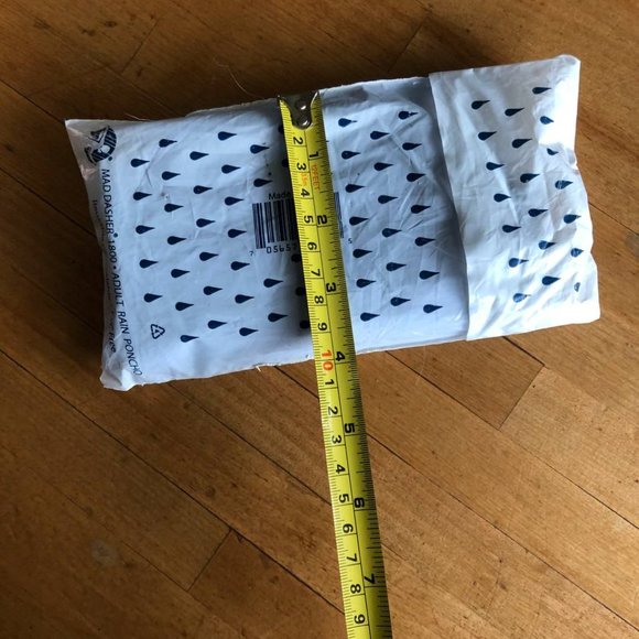 Mad Dasher 1800 Adult Reusable Rain Poncho Blue Color - Picture 6 of 11